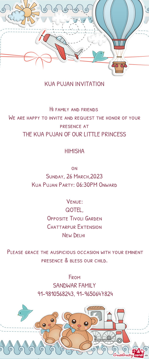 THE KUA PUJAN OF OUR LITTLE PRINCESS