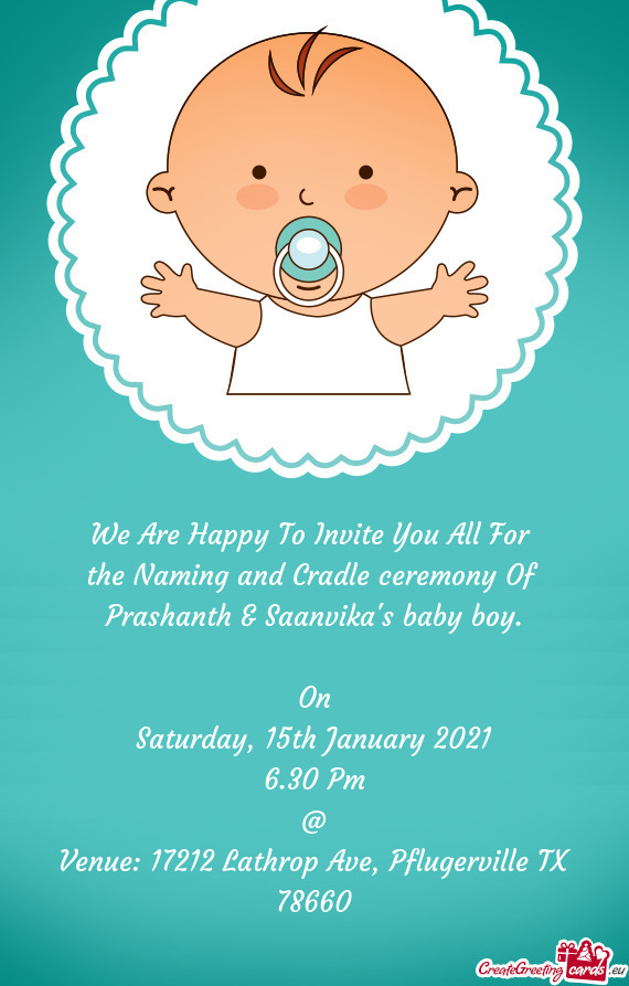 The Naming and Cradle ceremony Of