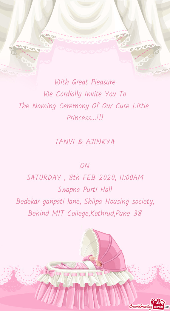 The Naming Ceremony Of Our Cute Little