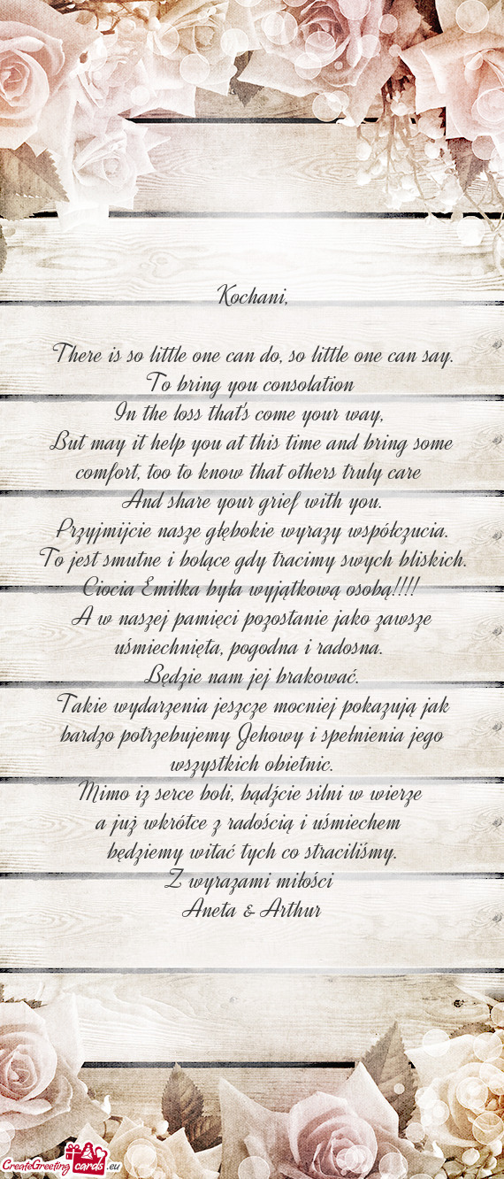 There is so little one can do, so little one can say