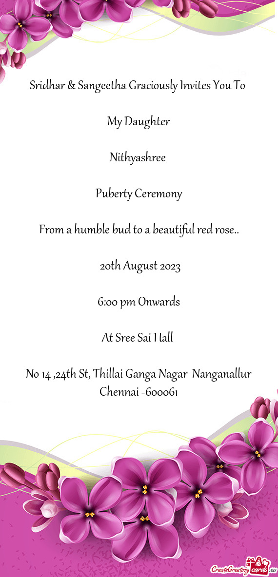 Thillai Ganga Nagar Nanganallur Chennai -600061