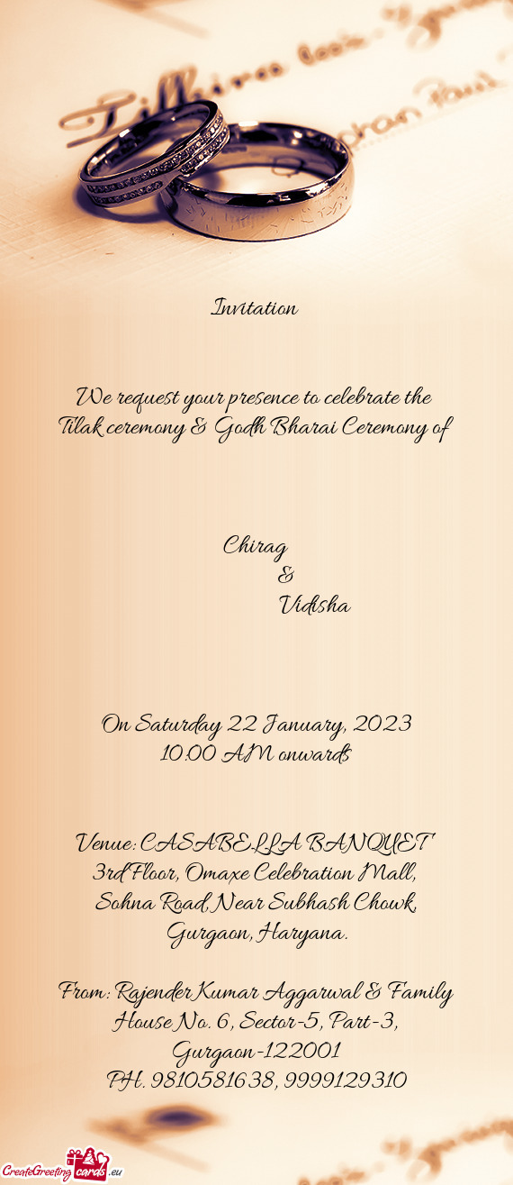 Tilak ceremony & Godh Bharai Ceremony of