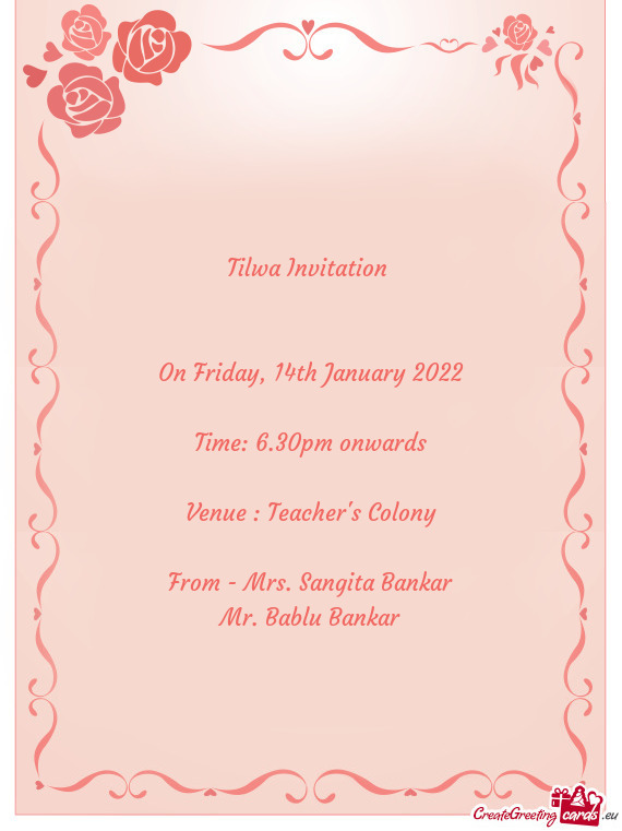 Tilwa Invitation