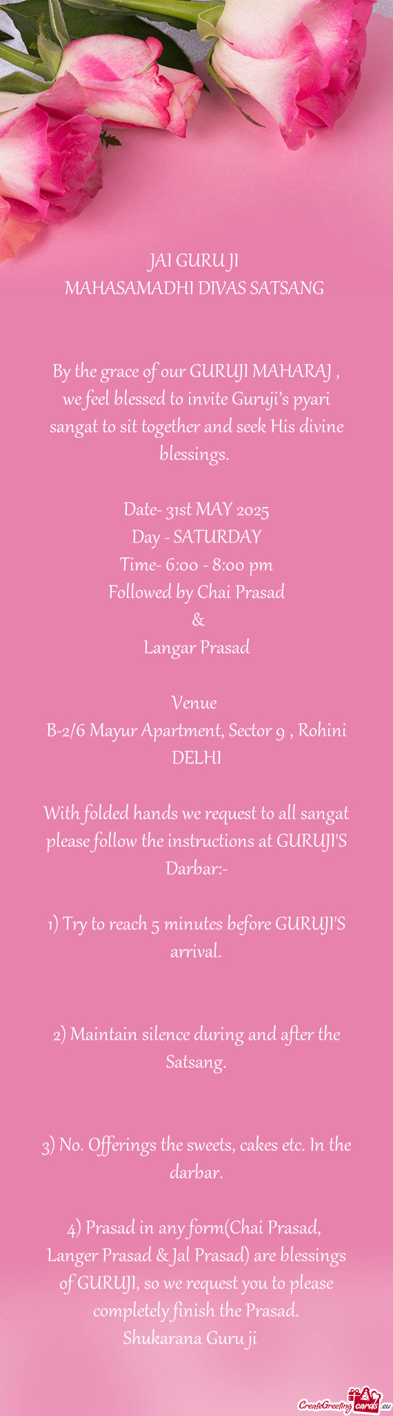 Time- 6:00 - 8:00 pm