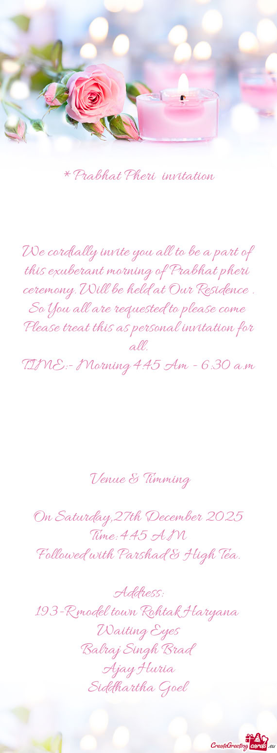 TIME:- Morning 4:45 Am - 6:30 a.m