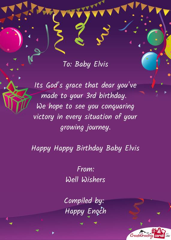 To: Baby Elvis
