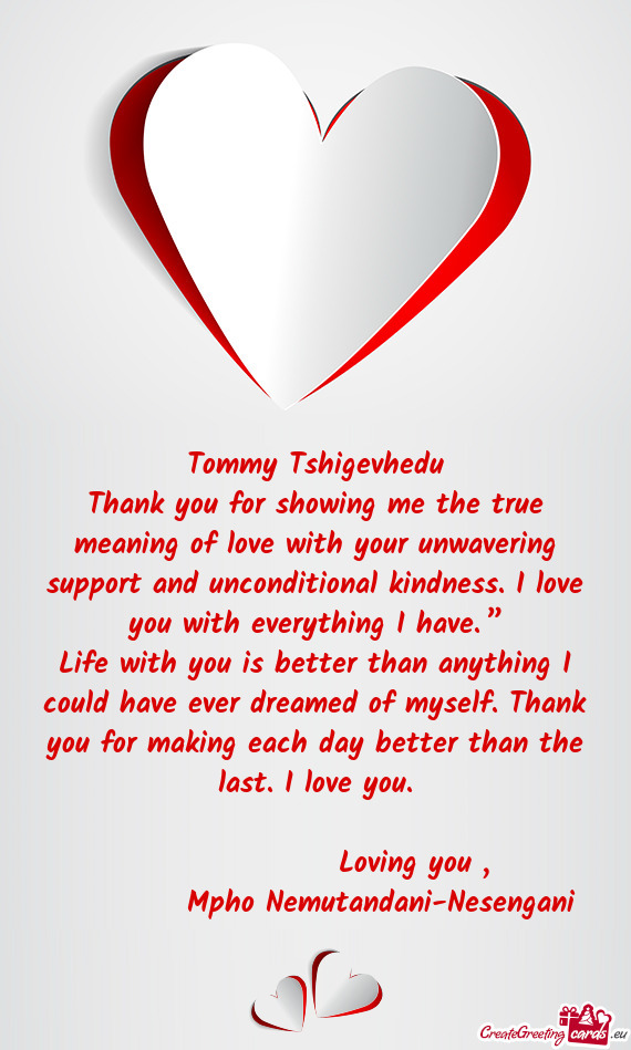 Tommy Tshigevhedu
