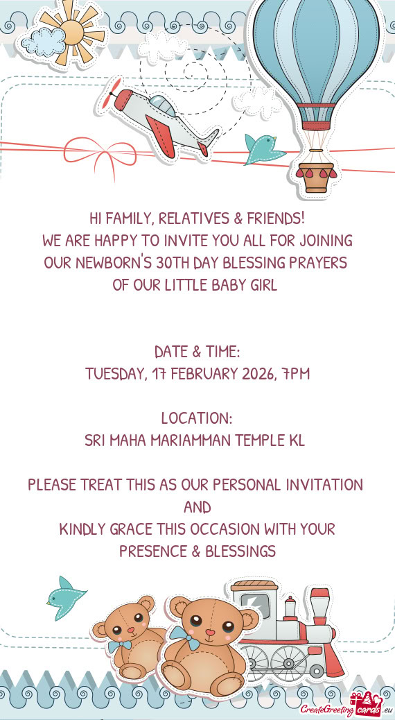 TUESDAY, 17 FEBRUARY 2026, 7PM