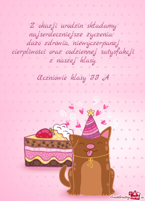 Uczniowie klasy II A