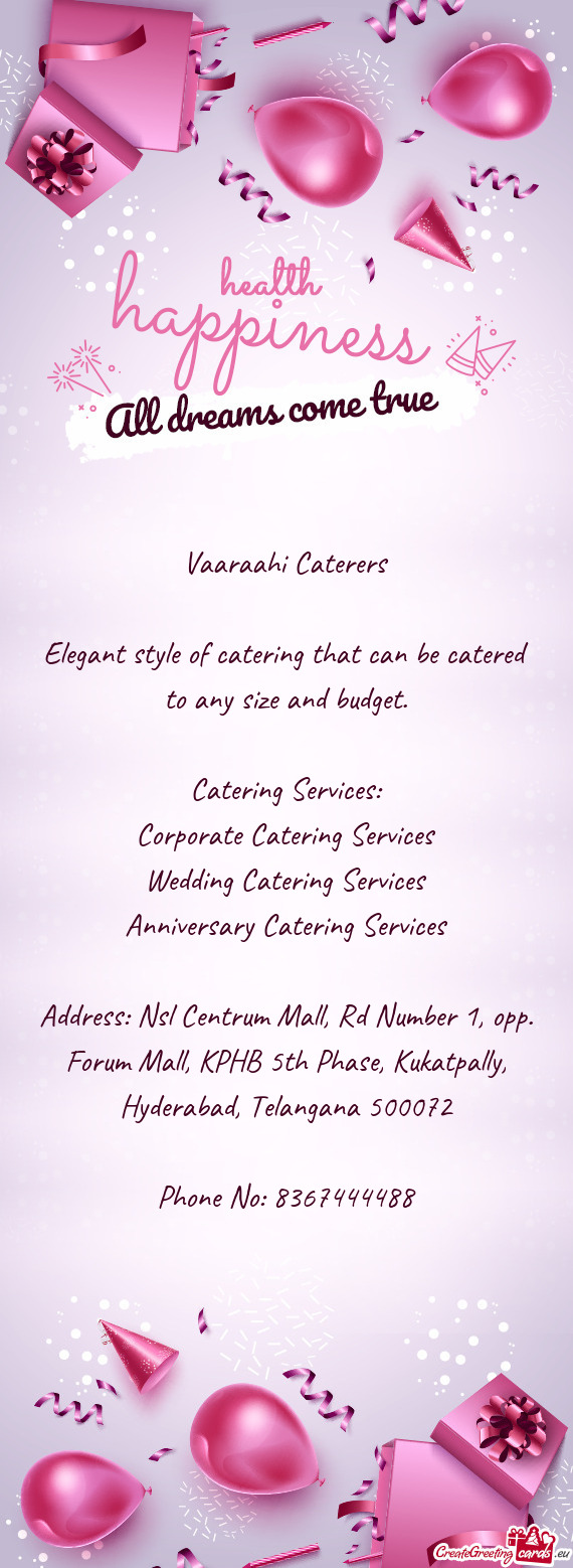 Vaaraahi Caterers