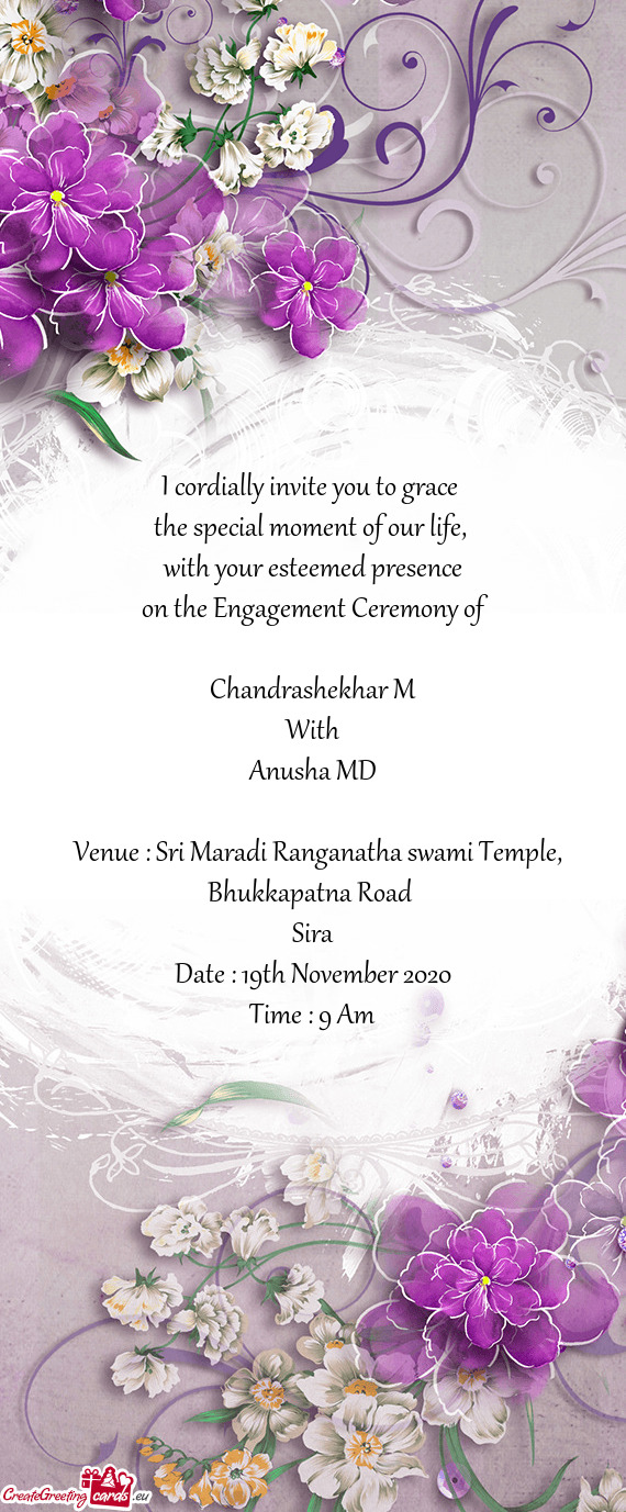 Venue : Sri Maradi Ranganatha swami Temple, Bhukkapatna Road