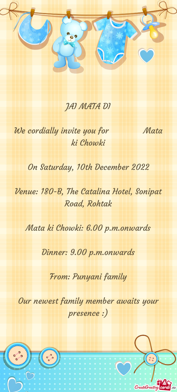 Venue: 180-B, The Catalina Hotel, Sonipat Road, Rohtak