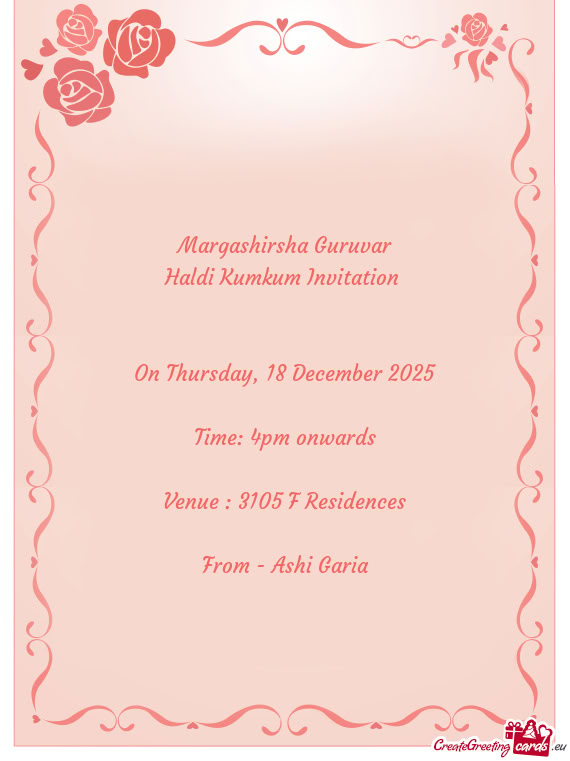 Venue : 3105 F Residences