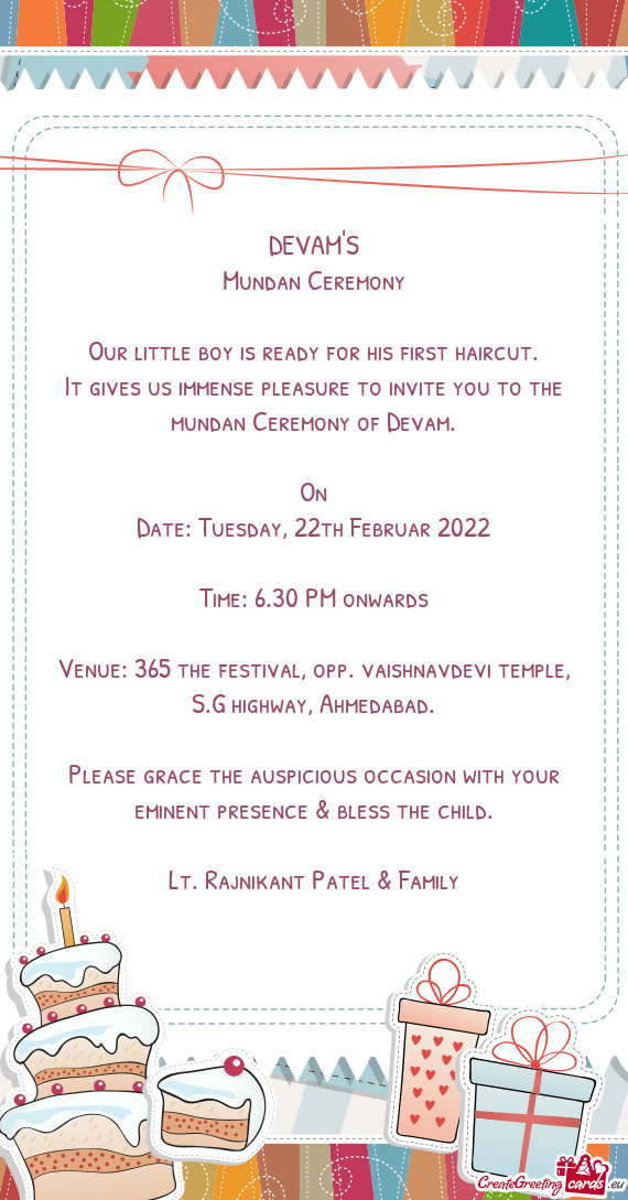 Venue: 365 the festival, opp. vaishnavdevi temple, S.G highway, Ahmedabad