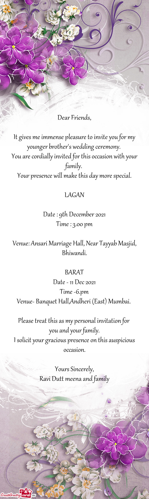 Venue: Ansari Marriage Hall, Near Tayyab Masjid, Bhiwandi