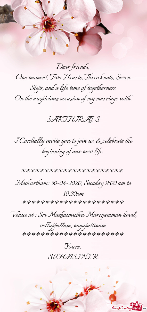Venue at : Sri Mazhaimuthu Mariyamman kovil, vellappallam, nagapattinam