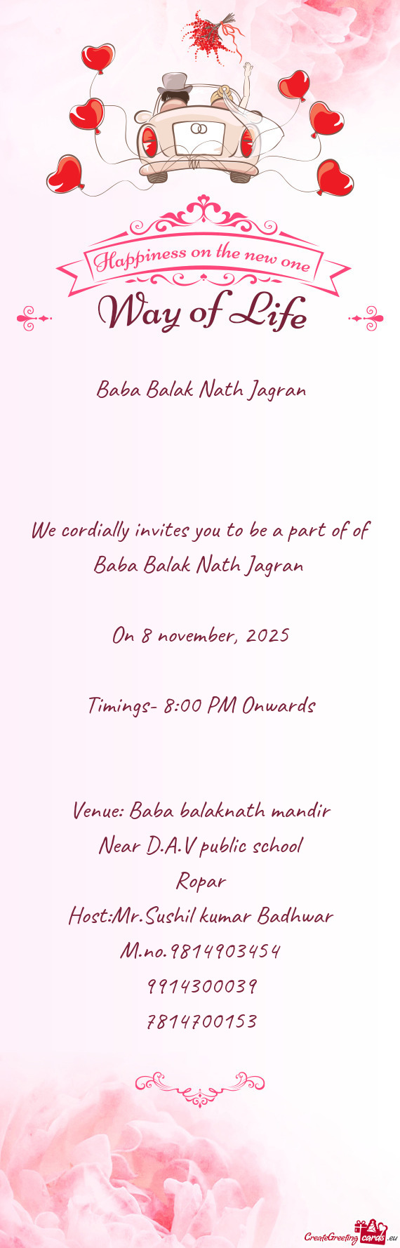 Venue: Baba balaknath mandir