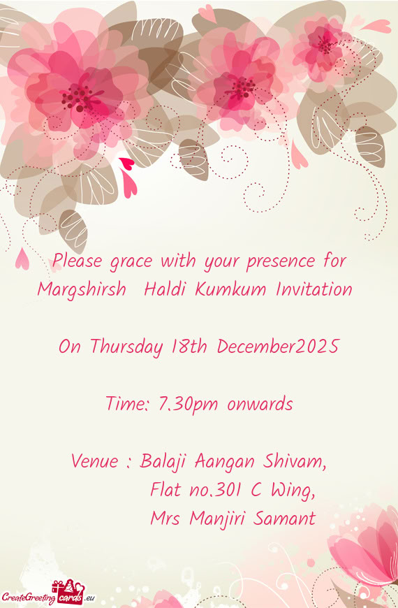 Venue : Balaji Aangan Shivam