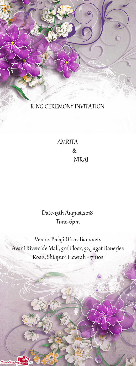 Venue: Balaji Utsav Banquets