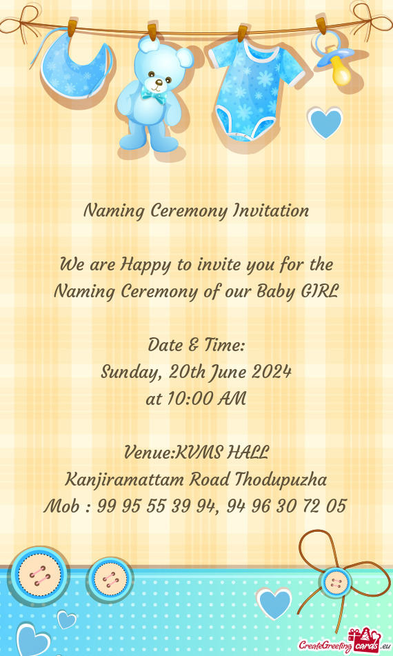 Venue:KVMS HALL