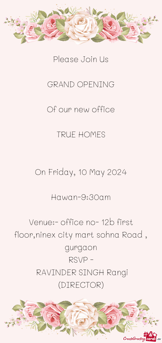 Venue:- office no- 12b first floor,ninex city mart sohna Road , gurgaon