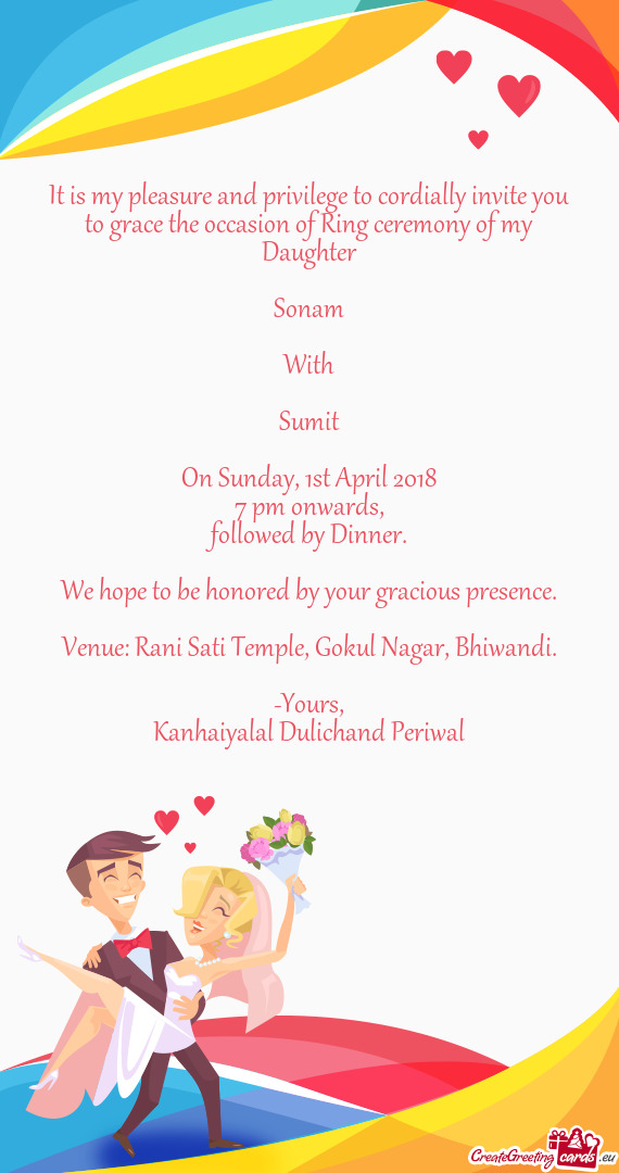 Venue: Rani Sati Temple, Gokul Nagar, Bhiwandi
