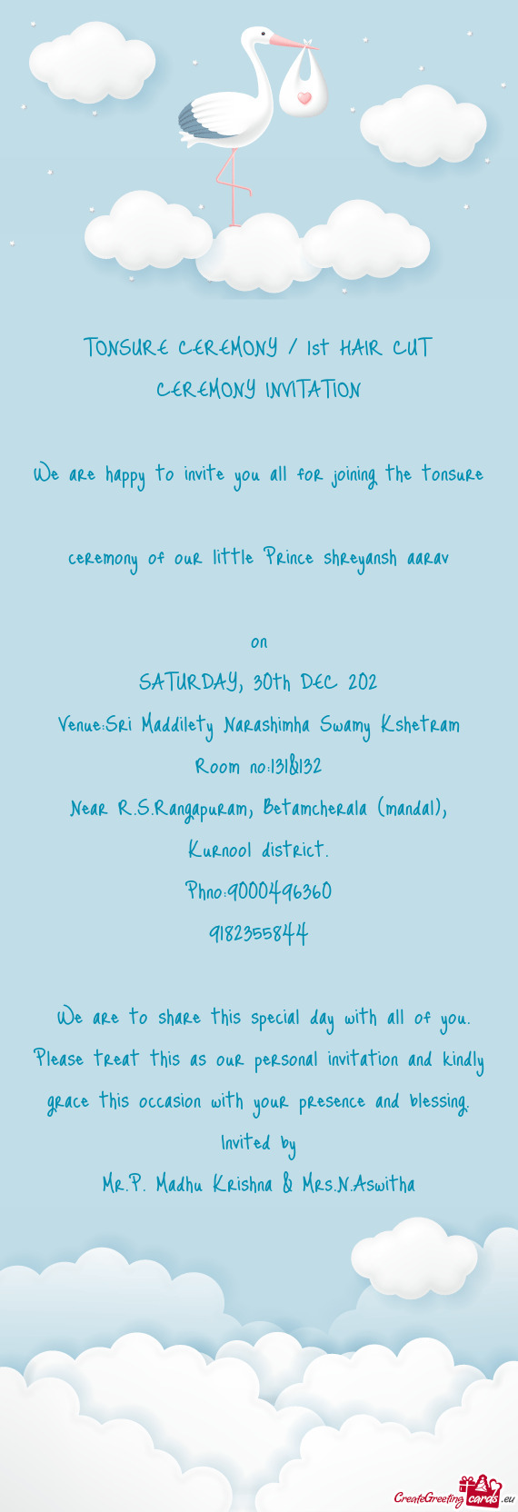 Venue:Sri Maddilety Narashimha Swamy Kshetram