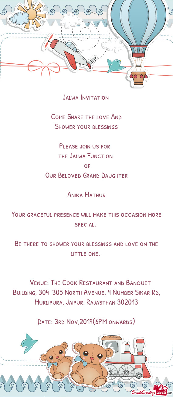 Venue: The Cook Restaurant and Banquet