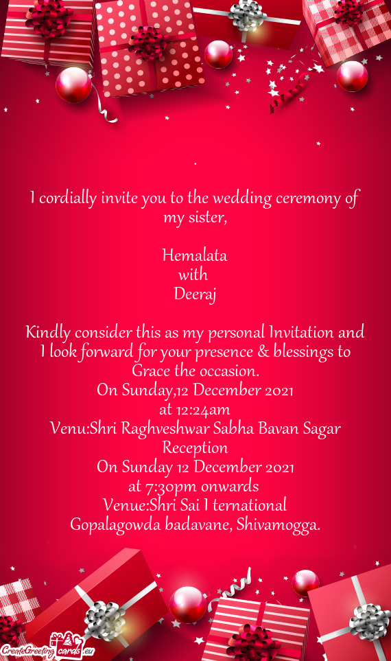 Venu:Shri Raghveshwar Sabha Bavan Sagar