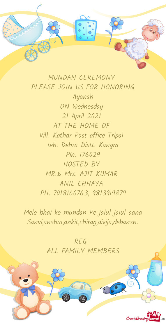 Vill. Kothar Post office Tripal