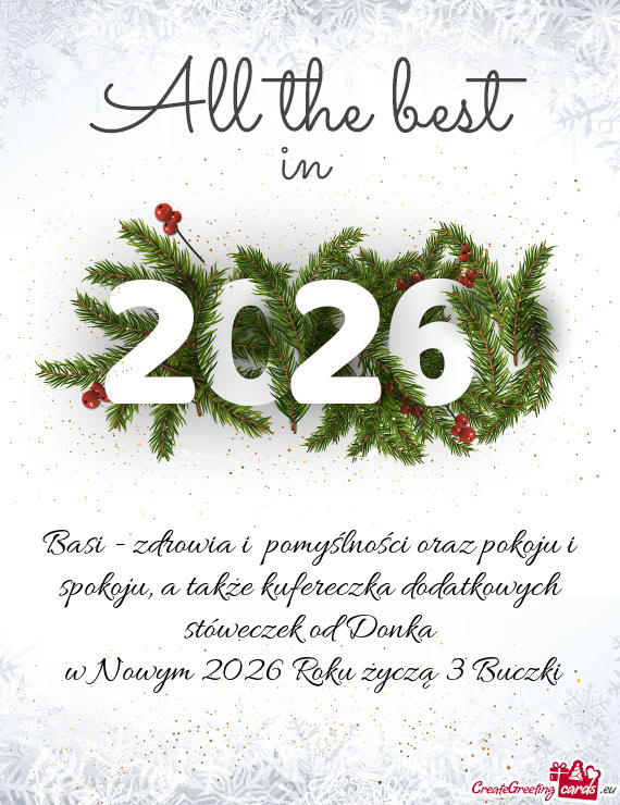 W Nowym 2026 Roku życzą 3 Buczki