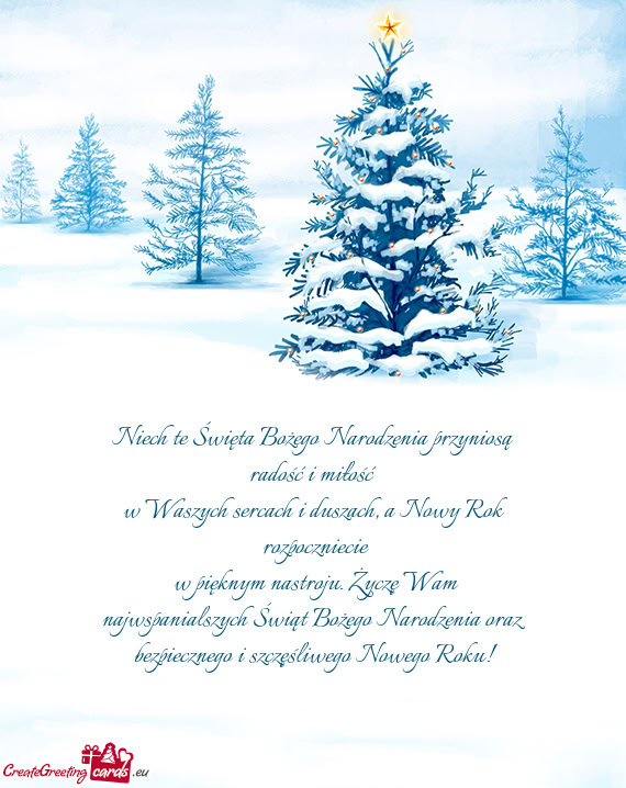 W Waszych sercach i duszach, a Nowy Rok