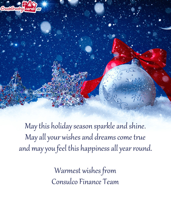 Warmest wishes from