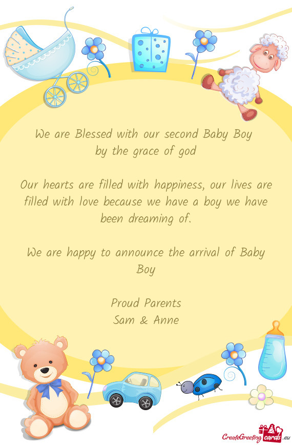 We are Blessed with our second Baby Boy