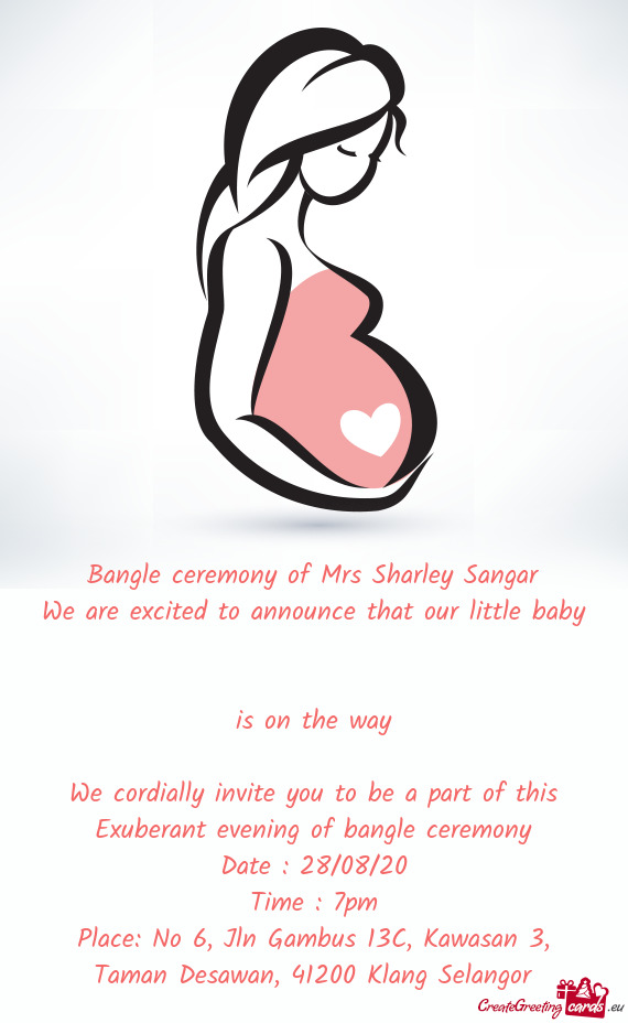 We are excited to announce that our little baby