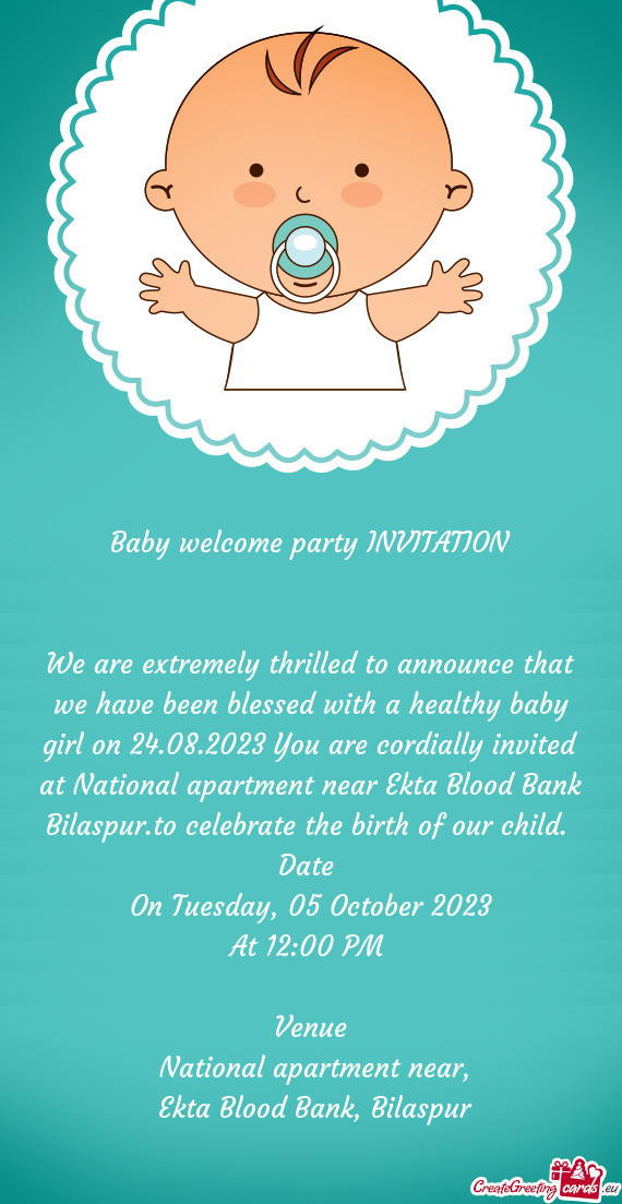 We are extremely thrilled to announce that we have been blessed with a healthy baby girl on 24.08.20