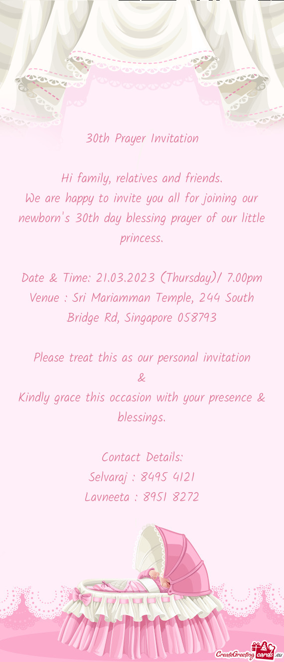 We are happy to invite you all for joining our newborn