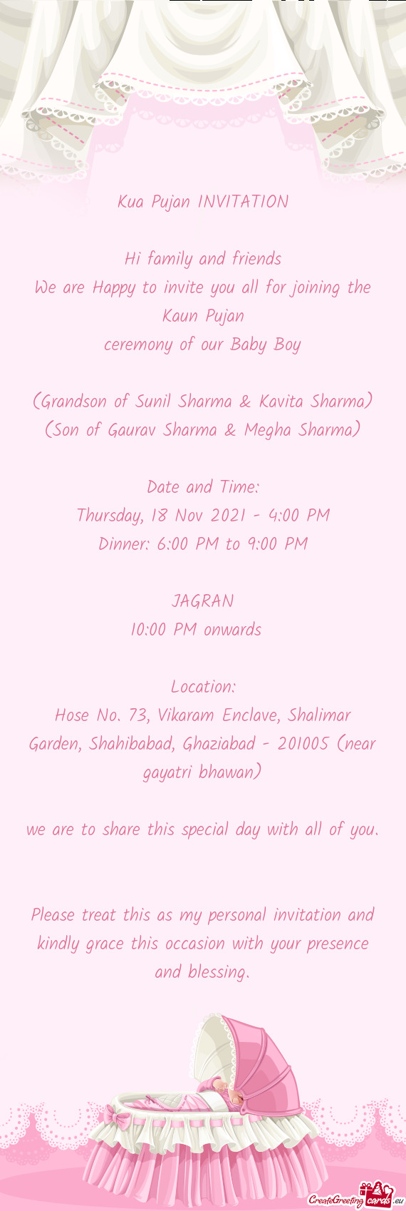 We are Happy to invite you all for joining the Kaun Pujan