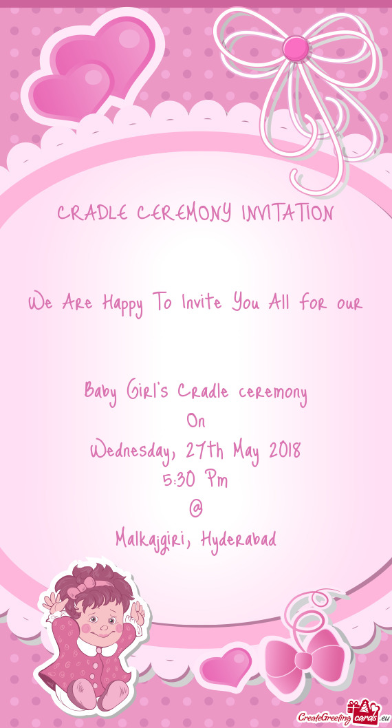 We Are Happy To Invite You All For our