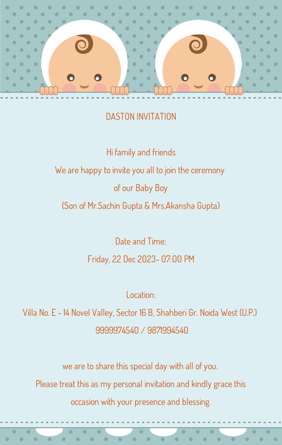 We are happy to invite you all to join the ceremony