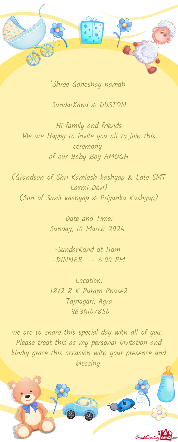 We are Happy to invite you all to join this ceremony