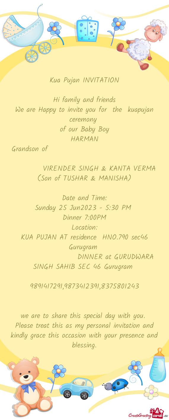 We are Happy to invite you for the kuapujan ceremony