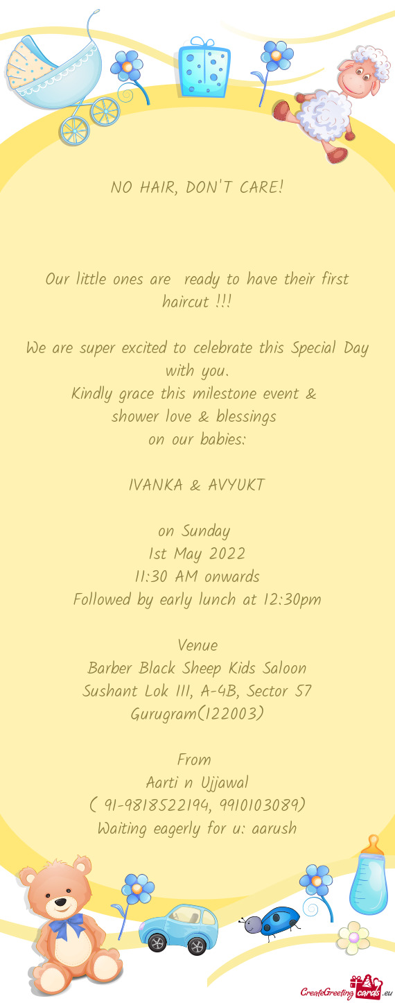 We are super excited to celebrate this Special Day with you