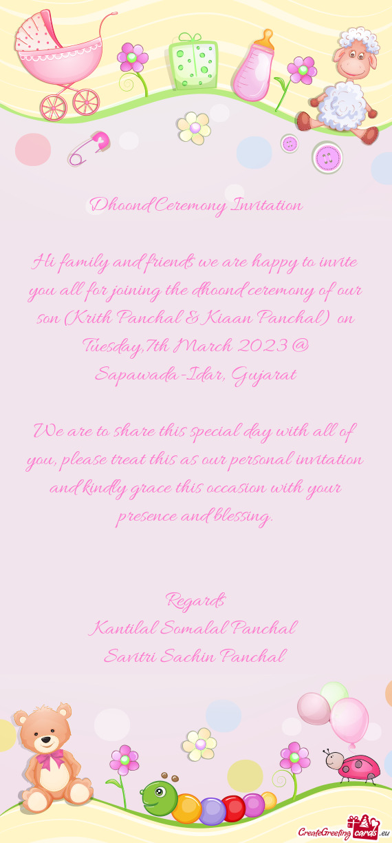 We are to share this special day with all of you, please treat this as our personal invitation and k