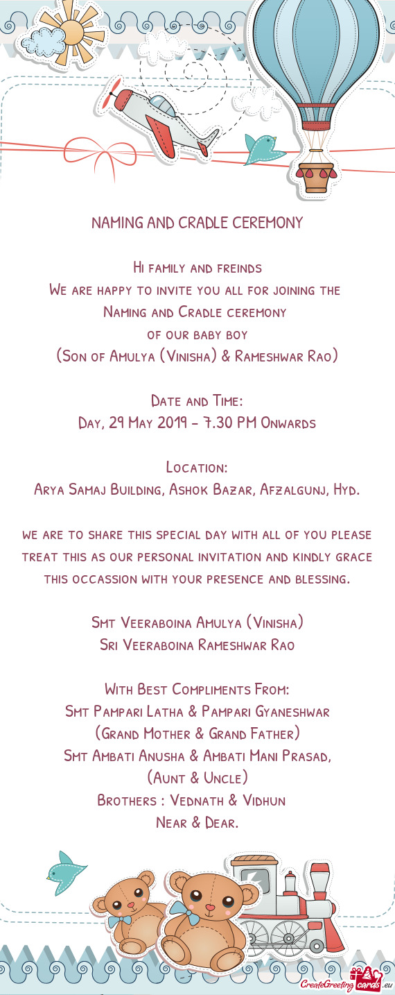 We are to share this special day with all of you please treat this as our personal invitation and ki
