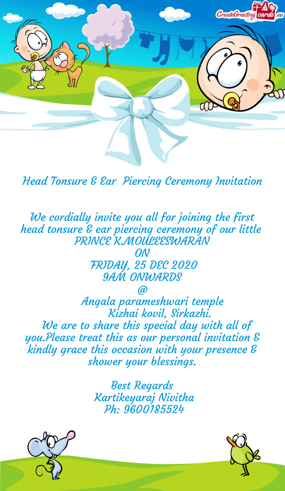 We are to share this special day with all of you.Please treat this as our personal invitation & k