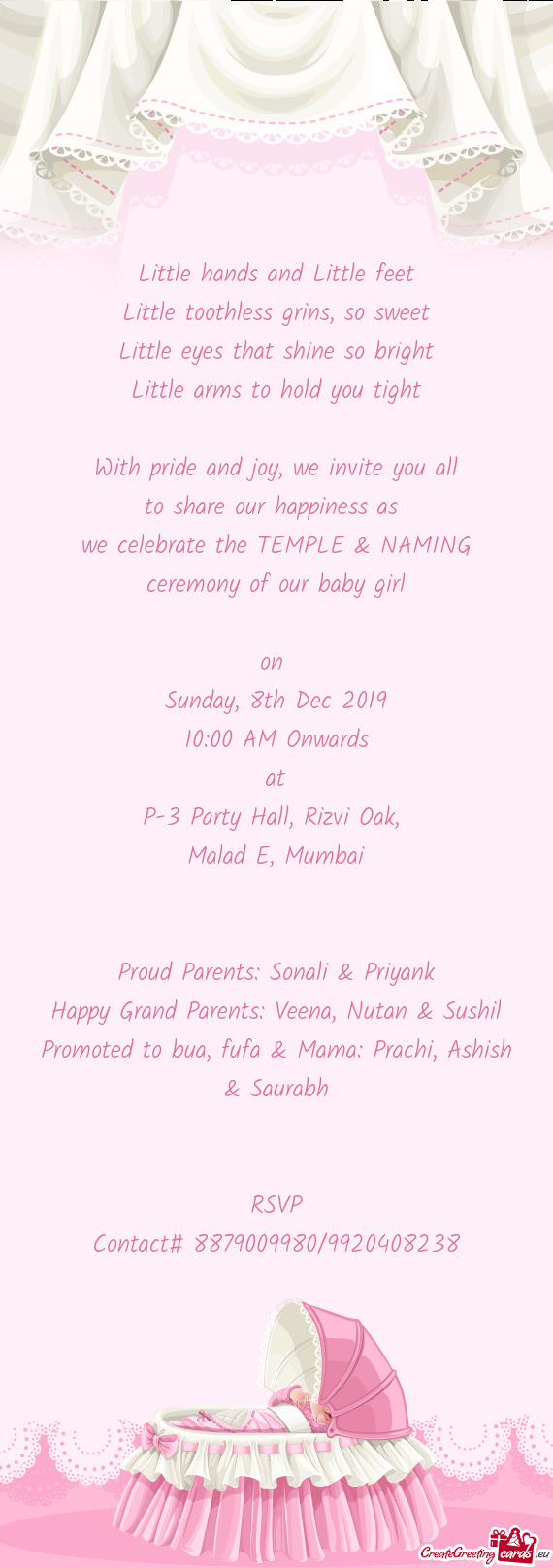 We celebrate the TEMPLE & NAMING