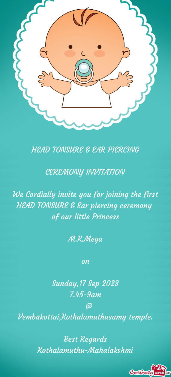 We Cordially invite you for joining the first