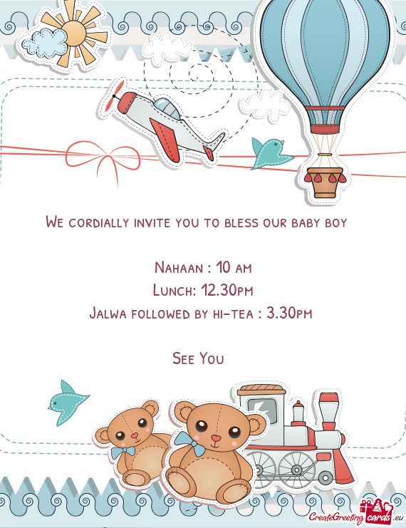 We cordially invite you to bless our baby boy 👶🏻