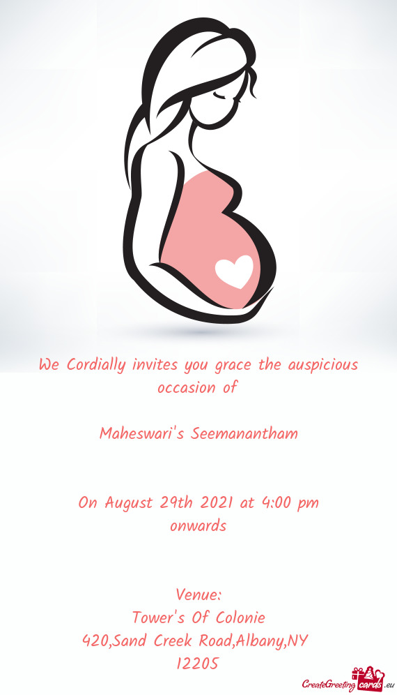 We Cordially invites you grace the auspicious occasion of
 
 Maheswari
